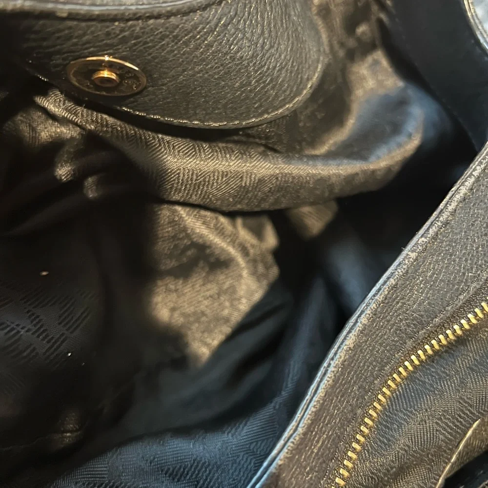 MICHAEL KORS Fulton Hobo Black Leather‎ Shoulder Bag